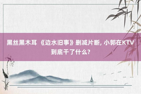黑丝黑木耳 《边水旧事》删减片断， 小郭在KTV到底干了什么?
